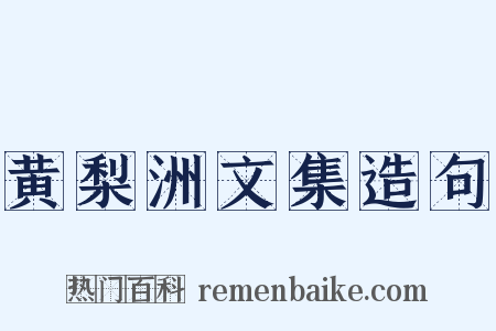 黄梨洲文集造句是什么意思的图片